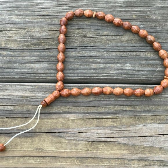 3 Tasbeeh Genuine Wood Prayer Beads Handmade Tasbeh Religious Islamic Beads X3 - Picture 10 of 12